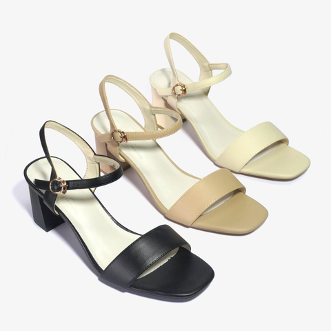  SANDAL NỮ QUAI NGANG ĐẾ VUÔNG 6P OTH003SD - VA9525 