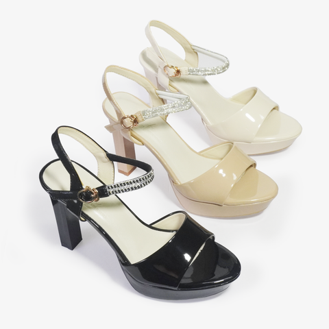  SANDAL NỮ QUAI BẢNG NGANG HẬU CÓ KIM TUYẾN DÀY OTH011SD - VA9967 
