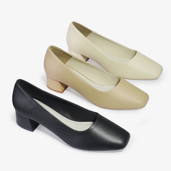  GIÀY CAO GÓT NỮ BÍT MŨI NHỌN ĐẾ VUÔNG OTH024SH -VA9657 