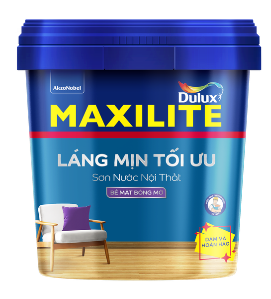 Sơn nước nội thất Maxilite Láng Mịn Tối Ưu Bóng Mờ M16B