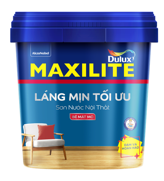 Sơn nội thất Maxilite Láng Mịn Tối Ưu Mờ M16