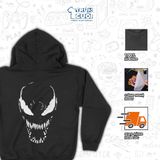  Áo hoodie Venom, Trùm Cuối Marvel, Nỉ Bông 100% Unisex nam nữ 0005 