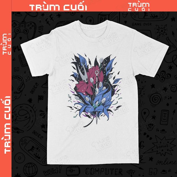  Áo thun Hornet - Hollow Knight: Silksong , Trùm Cuối Game, Unisex Cotton 100% 2 màu nam nữ 0525 