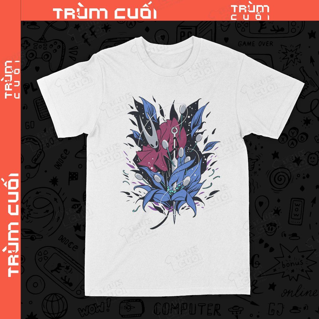  Áo thun Hornet - Hollow Knight: Silksong , Trùm Cuối Game, Unisex Cotton 100% 2 màu nam nữ 0525 