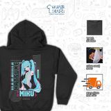  Áo hoodie Hatsune Miku, Trùm Cuối Thần Tượng Âm Nhạc, Nỉ Bông 100% Unisex nam nữ 0535 