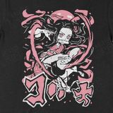  Áo thun Kimetsu no Yaiba: Nezuko Kamado, Trùm Cuối Anime, Unisex Cotton 100% 4 màu nam nữ 0011 