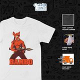  Áo thun Bambi + Rambo, Trùm Cuối Meme, Unisex Cotton 100% 4 màu nam nữ 0517 