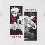  Áo thun Naruto v. Sasuke, Trùm Cuối Anime, Unisex Cotton 100% 4 màu nam nữ 0008 