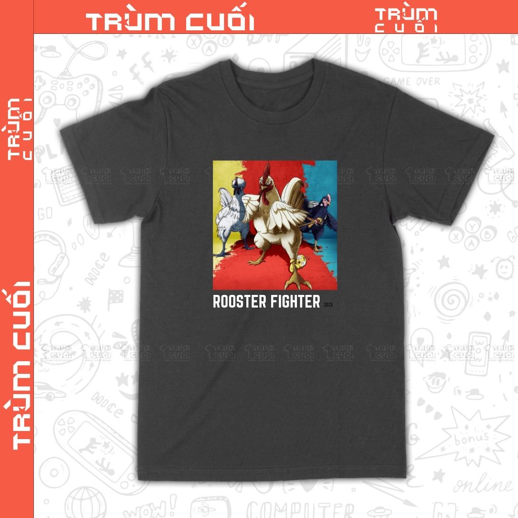  Áo thun Cự Kê Chiến Kí - Roaster Fighter, Trùm Cuối Anime, Unisex Cotton 100% 4 màu nam nữ 0591 