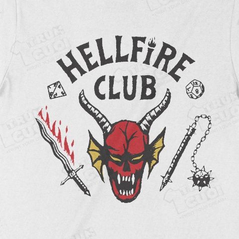  Áo thun Hellfire Club - Stranger Things, Trùm Cuối Cine, Unisex Cotton 100% 4 màu nam nữ 0441 