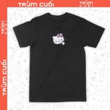  Áo thun Hello 'fucking' Kitty, Trùm Cuối Meme, Unisex Cotton 100% 4 màu nam nữ 0527 