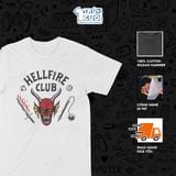  Áo thun Hellfire Club - Stranger Things, Trùm Cuối Cine, Unisex Cotton 100% 4 màu nam nữ 0441 