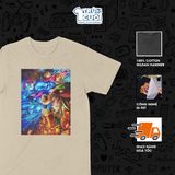  Áo thun Akaza Solo - Thanh gươm diệt quỷ: Vô hạn thành, Trùm Cuối Anime, Unisex Cotton 100% 4 màu nam nữ 0514 