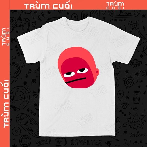  Áo thun Mặt Đỏ tức giận, Trùm Cuối Emoji, Trùm Cuối , Unisex Cotton 100% 2 màu nam nữ 