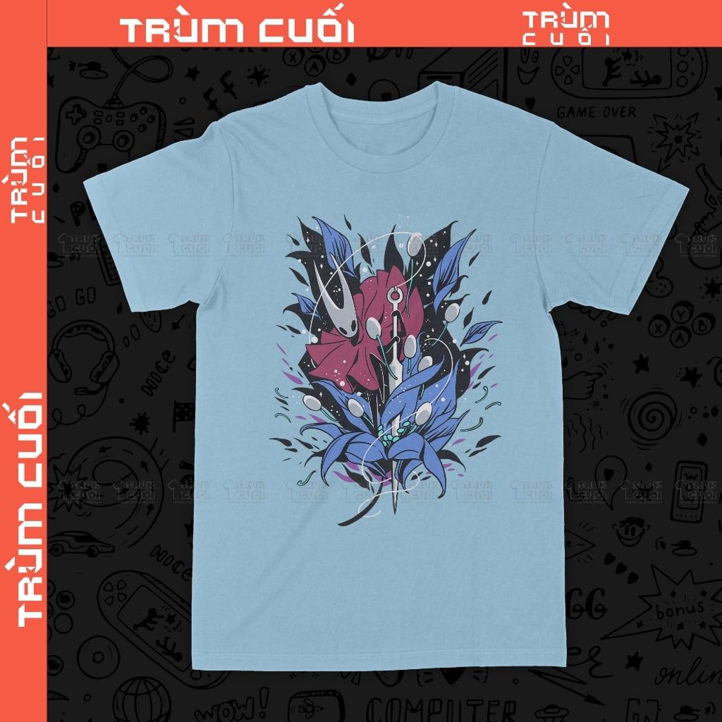  Áo thun Hornet - Hollow Knight: Silksong , Trùm Cuối Game, Unisex Cotton 100% 2 màu nam nữ 0525 