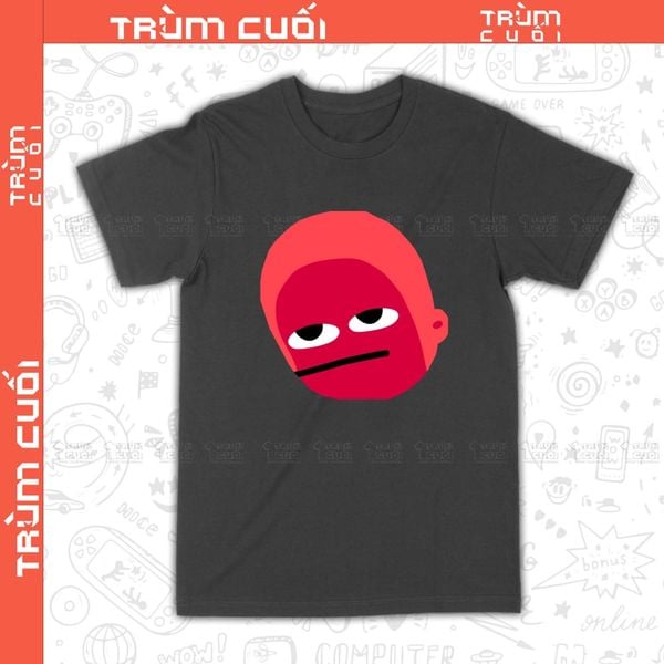  Áo thun Mặt Đỏ tức giận, Trùm Cuối Emoji, Trùm Cuối , Unisex Cotton 100% 2 màu nam nữ 