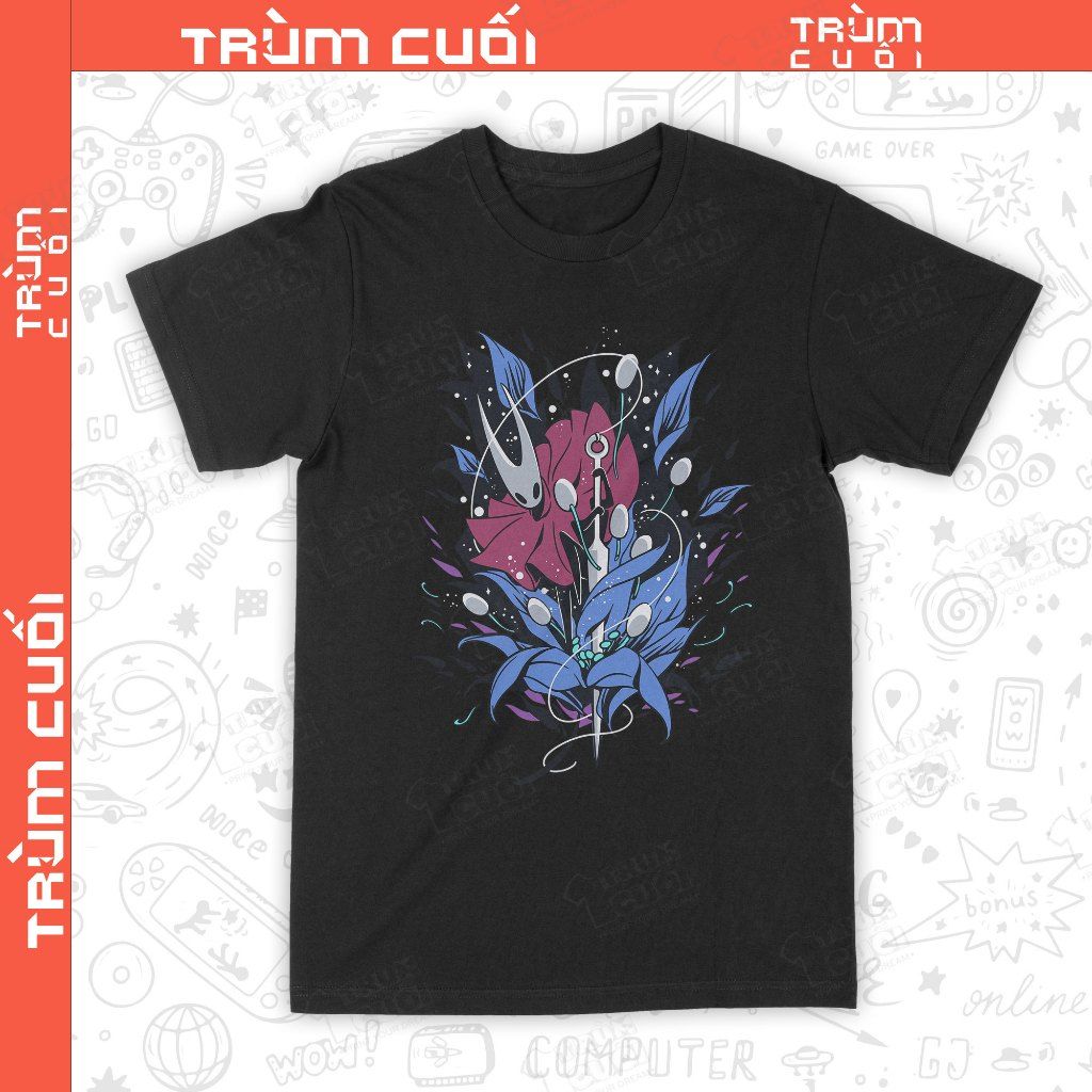  Áo thun Hornet - Hollow Knight: Silksong , Trùm Cuối Game, Unisex Cotton 100% 2 màu nam nữ 0525 