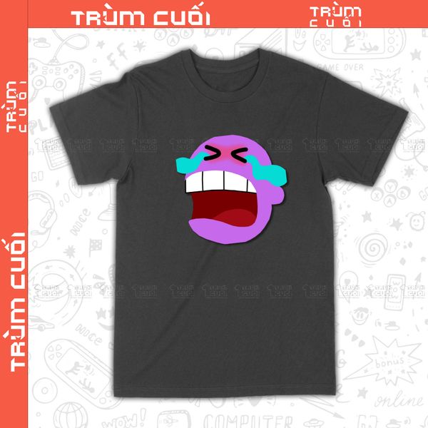  Áo thun Mặt Tím Khóc Lóc, Trùm Cuối Emoji, Trùm Cuối , Unisex Cotton 100% 2 màu nam nữ 