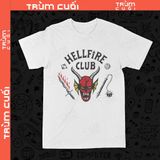  Áo thun Hellfire Club - Stranger Things, Trùm Cuối Cine, Unisex Cotton 100% 4 màu nam nữ 0441 