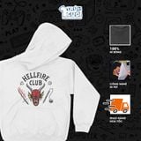  Áo hoodie Hellfire Club - Stranger Things, Trùm Cuối Cine, Nỉ Bông 100% Unisex nam nữ 0441 