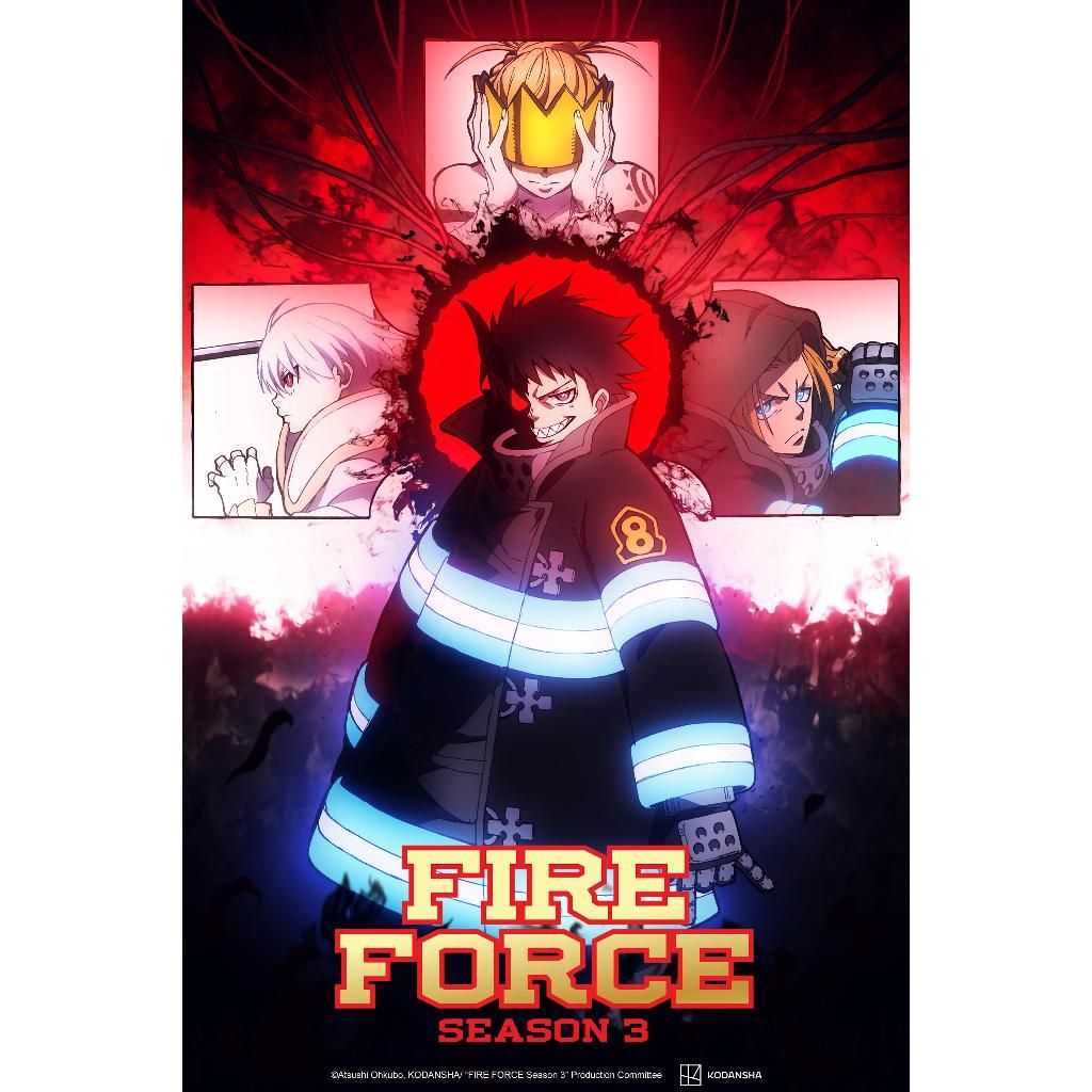  Áo thun Shinra - Fireforce, Trùm Cuối Anime, Unisex Cotton 100% 4 màu nam nữ 0590 
