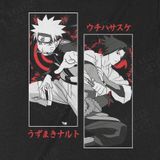  Áo thun Naruto v. Sasuke, Trùm Cuối Anime, Unisex Cotton 100% 4 màu nam nữ 0008 