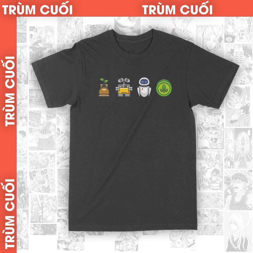  Áo thun Wall-E, Trùm Cuối Cine, Unisex Cotton 100% 2 màu nam nữ 0037 