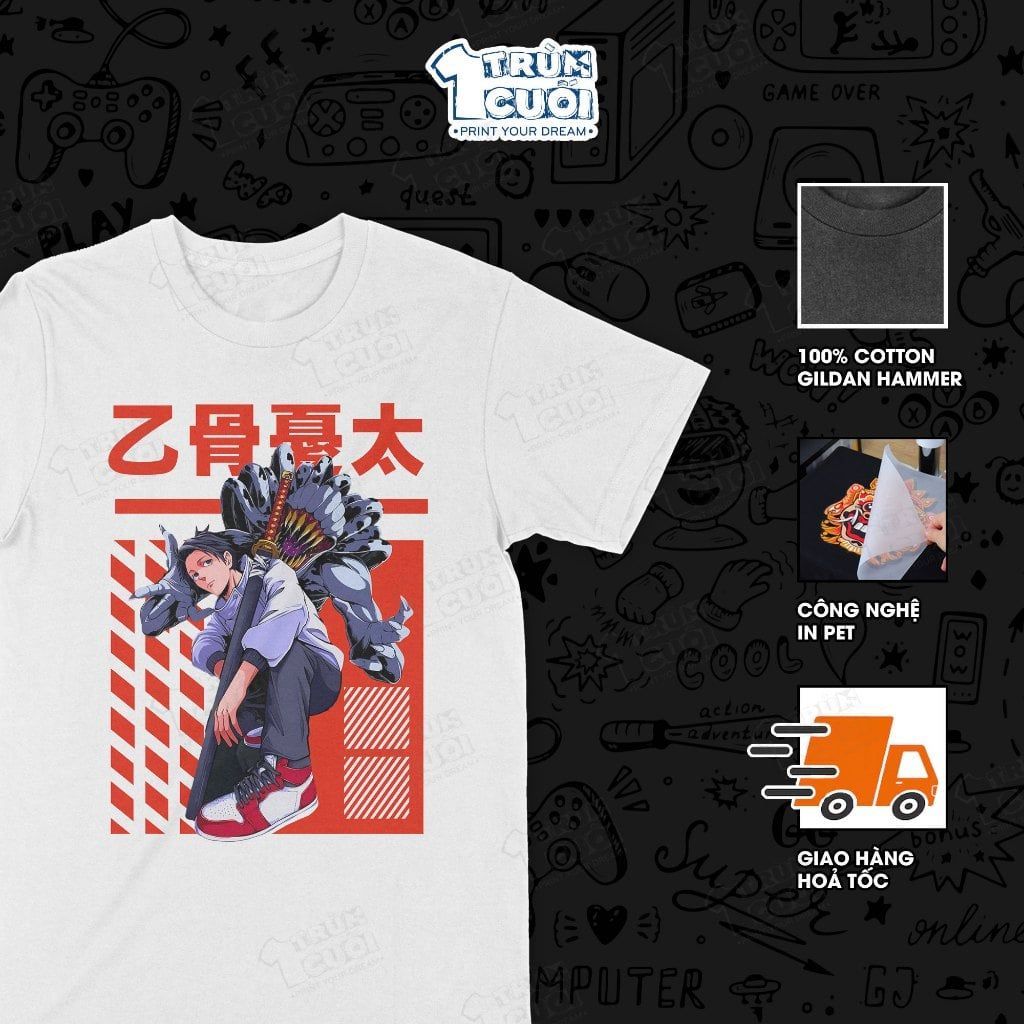  Áo thun Yuta Okkotsu - Jujutsu Kaisen 0, Trùm Cuối Manga Anime, Unisex Cotton 100% 2 màu nam nữ 0538 