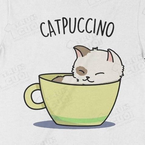  Áo sweater Catpuccino, Trùm Cuối Meme, Nỉ Bông 100% Unisex nam nữ 0532 