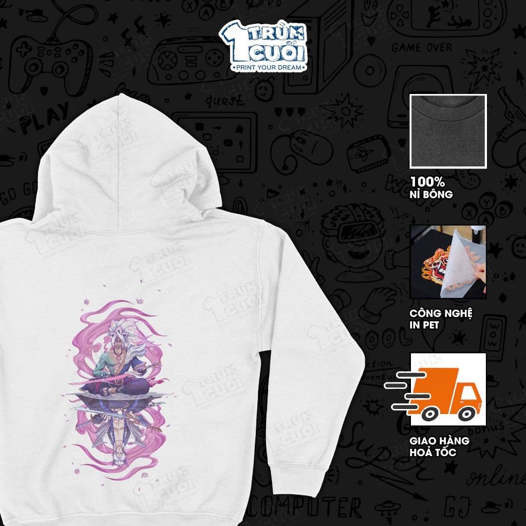  Áo hoodie BST Hoa Linh Lục Địa - Liên Minh Huyền Thoại, Trùm Cuối Game, Unisex Nỉ bông 100% 2 màu nam nữ 