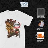  Áo thun Thanh gươm diệt quỷ: Vô hạn thành, Trùm Cuối Anime, Unisex Cotton 100% 4 màu nam nữ 0513 
