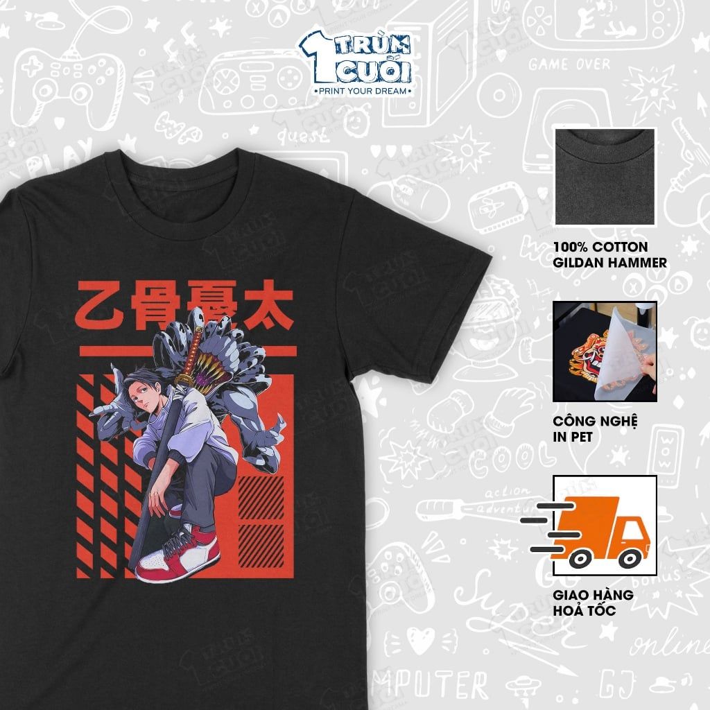 Áo thun Yuta Okkotsu - Jujutsu Kaisen 0, Trùm Cuối Manga Anime, Unisex Cotton 100% 2 màu nam nữ 0538 