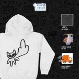  Áo hoodie Mèo Doodle, Trùm Cuối Meme, Unisex Nỉ bông 100% 2 màu nam nữ 0512 