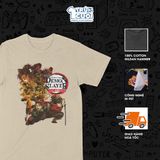  Áo thun Thanh gươm diệt quỷ: Vô hạn thành, Trùm Cuối Anime, Unisex Cotton 100% 4 màu nam nữ 0513 