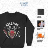  Áo sweater Hellfire Club - Stranger Things, Trùm Cuối Cine, Nỉ Bông 100% Unisex nam nữ 0441 