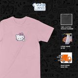  Áo thun Hello 'fucking' Kitty, Trùm Cuối Meme, Unisex Cotton 100% 4 màu nam nữ 0527 