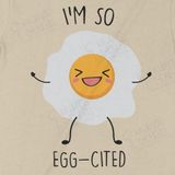  Áo thun Egg-cited, Trùm Cuối Meme, Unisex Cotton 100% 4 màu nam nữ 0533 