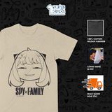  Áo thun Spy x Family: Anya Mặt Bựa, Trùm Cuối Anime, Unisex Cotton 100% 4 màu nam nữ 0002 