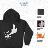  Áo hoodie Mèo Doodle, Trùm Cuối Meme, Unisex Nỉ bông 100% 2 màu nam nữ 0512 