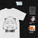  Áo thun Spy x Family: Anya Mặt Bựa, Trùm Cuối Anime, Unisex Cotton 100% 4 màu nam nữ 0002 
