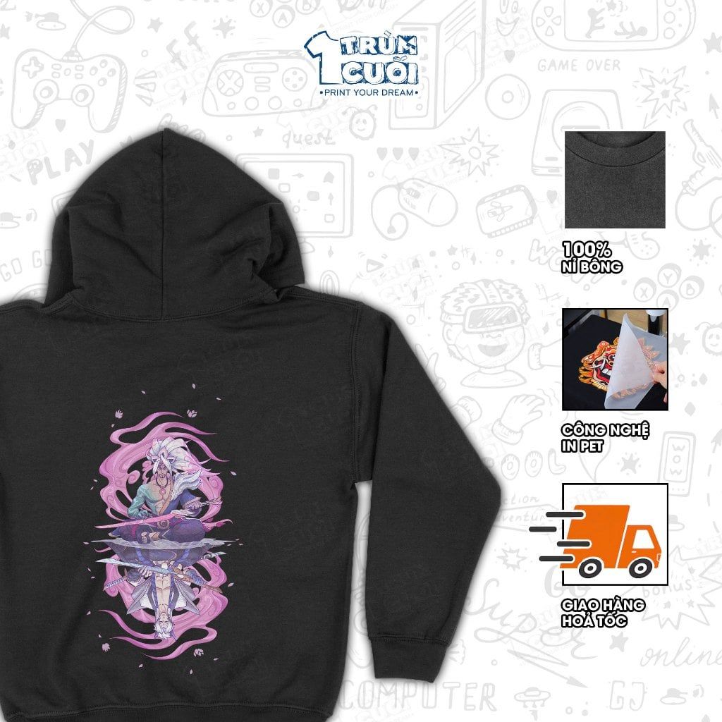  Áo hoodie BST Hoa Linh Lục Địa - Liên Minh Huyền Thoại, Trùm Cuối Game, Unisex Nỉ bông 100% 2 màu nam nữ 
