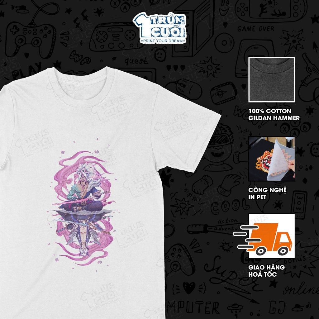  Áo thun Hoa Linh Lục Địa, Trùm Cuối Game LMHT, Unisex Cotton 100% 4 màu nam nữ 