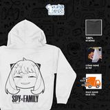  Áo hoodie Spy x Family: Anya Mặt Bựa, Trùm Cuối Anime, Nỉ Bông 100% Unisex nam nữ 0002 