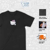  Áo thun Hello 'fucking' Kitty, Trùm Cuối Meme, Unisex Cotton 100% 4 màu nam nữ 0527 