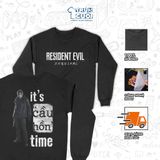  Áo sweater 2 mặt Leon - Resident Evil Requiem, Trùm Cuối Game, Unisex Nỉ bông 100% 2 màu nam nữ 0540 