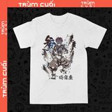  Áo thun Akaza - Kimetsu no Yaiba, Trùm Cuối Anime, Unisex Cotton 100% 4 màu nam nữ 0521 