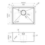  CHẬU BẾP BRS-002 HC 