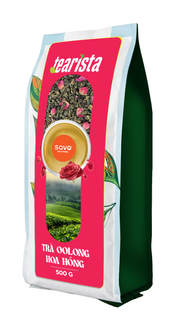  SAVO Oolong Hoa hồng (túi 500g) 