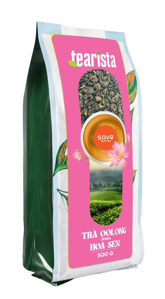  SAVO Oolong Hoa sen (túi 500g) 