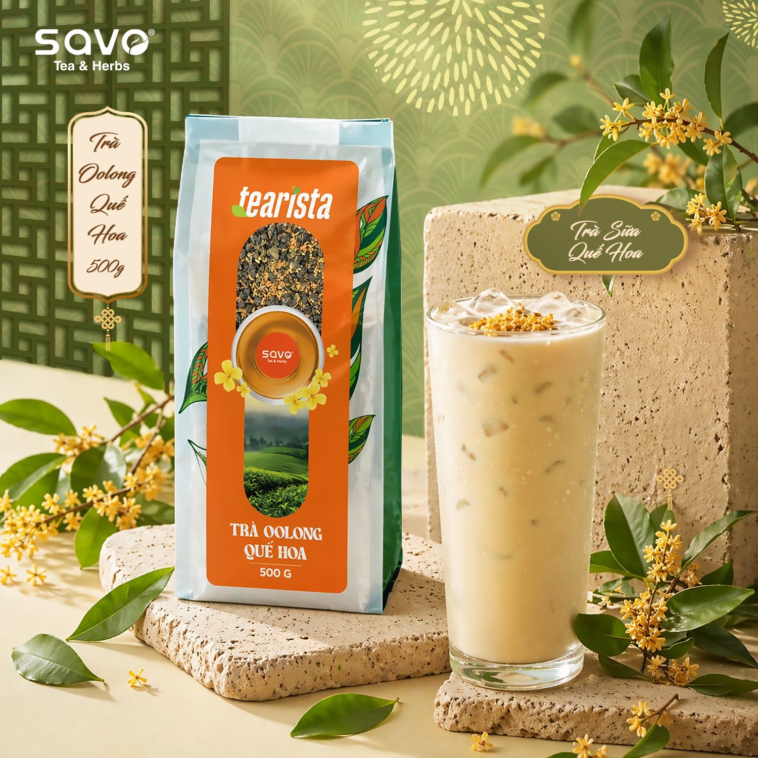  SAVO Oolong Quế hoa (túi 500g) 